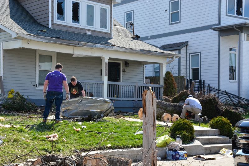 Damaged Roofs After Storms